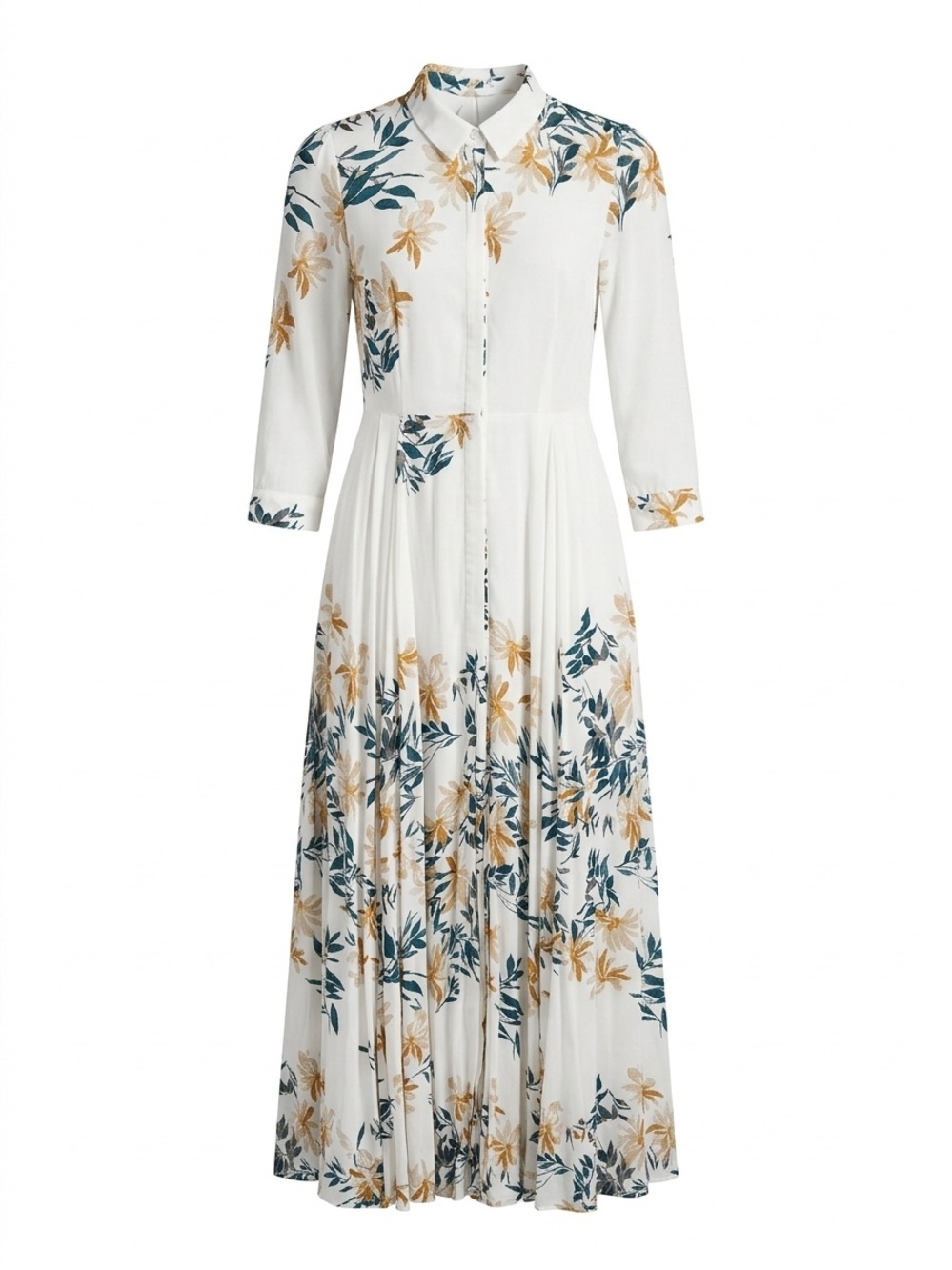 FREE PEOPLE AFTER THE STORM IVORY FLORAL BOHO WESTERN FLOWY MAXI DRESS